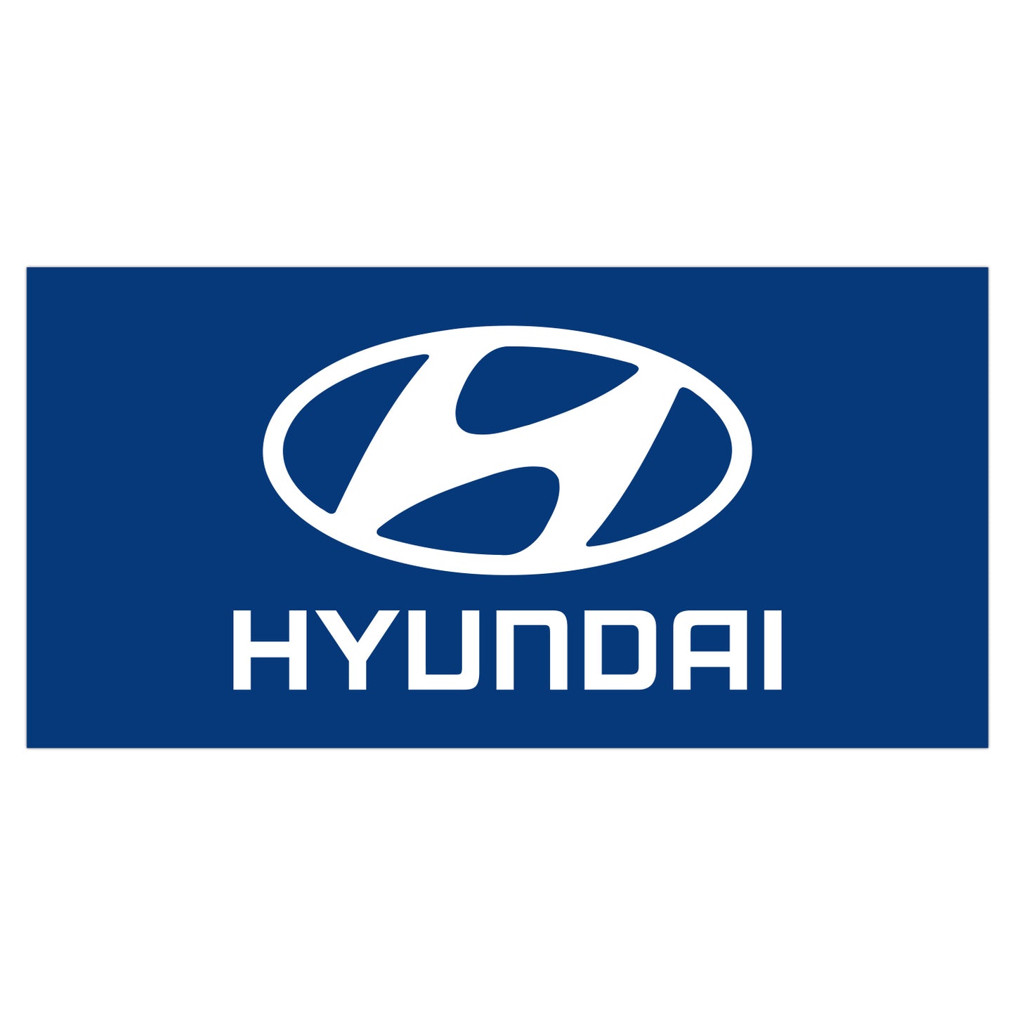 Hyundai Car Dealer Banner Horizontal Flag