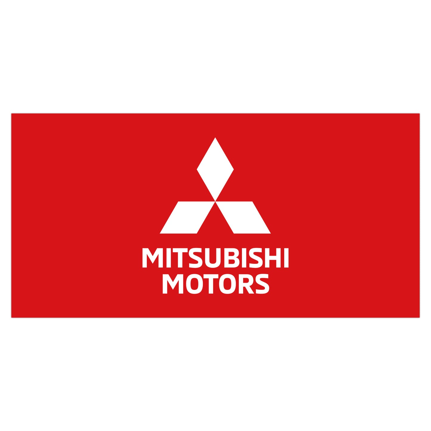 Mitsubishi Car Dealer Banner Horizontal Flag