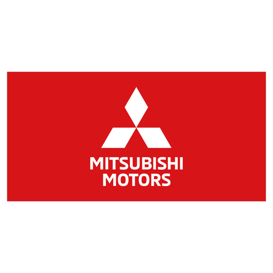 Mitsubishi Car Dealer Banner Horizontal Flag