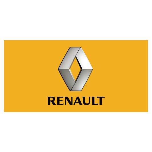 Renault Car Dealer Banner Horizontal Flag