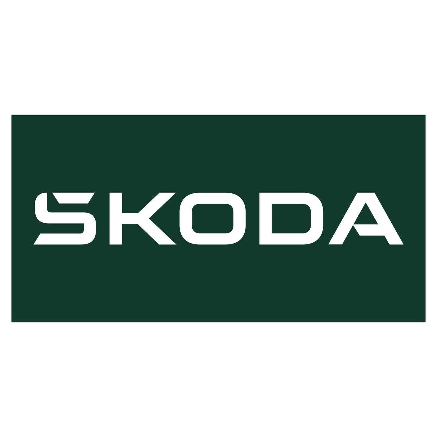 Skoda Car Dealer Banner Horizontal Flag