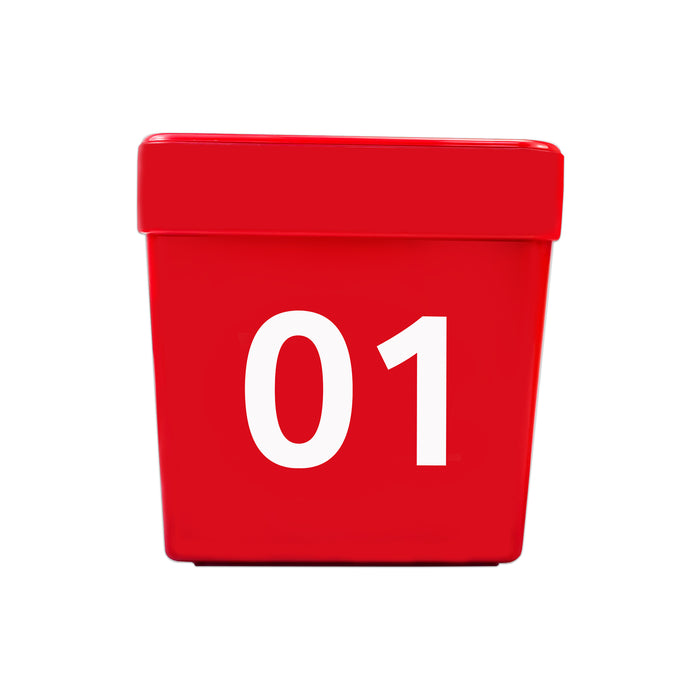Car Top Number Hat Red 01