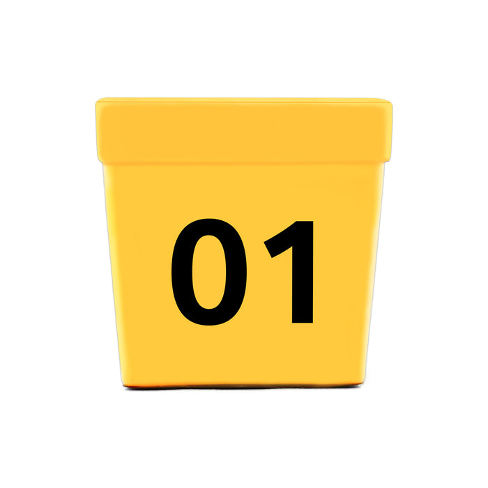 Car Top Number Hat Yellow 01