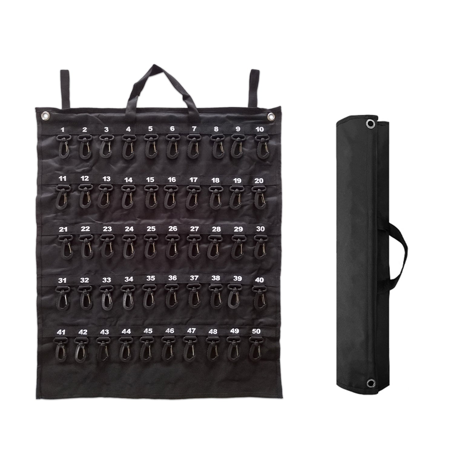Roll Up Key Organizer Case For 50 Keys