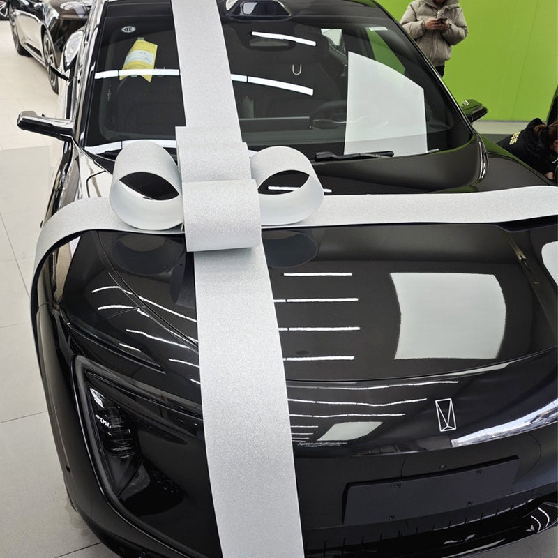 Gold & Silver Car Delivery Bow Ribbons for Showrooms