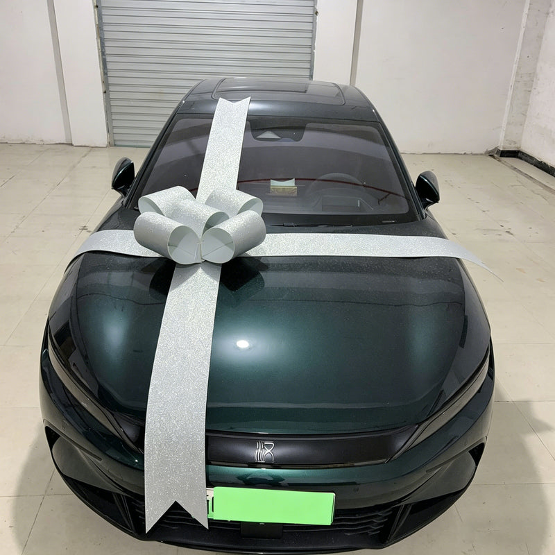Gold & Silver Car Delivery Bow Ribbons for Showrooms