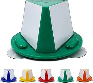 Magnetic Roof Toppers, Suction Cup Car Top Hats, Set of 10 with Dry Erase Panels, Double Adsorption Dual Use Magnetic Car Top Hats