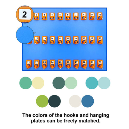 30 Pet-themed Hooks Wooden Car Key Hook Board