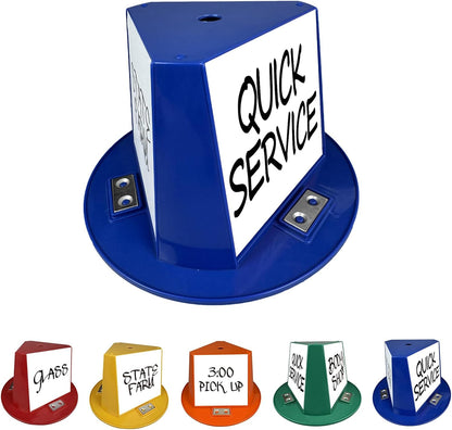 Magnetic Roof Toppers, Magnetic Car Top Hats, Set of 10 with Dry Erase Panels