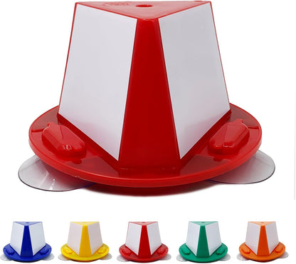 Magnetic Roof Toppers, Suction Cup Car Top Hats, Set of 10 with Dry Erase Panels, Double Adsorption Dual Use Magnetic Car Top Hats