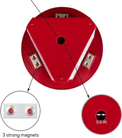 Magnetic Roof Toppers, Magnetic Car Top Hats, Set of 10 with Dry Erase Panels