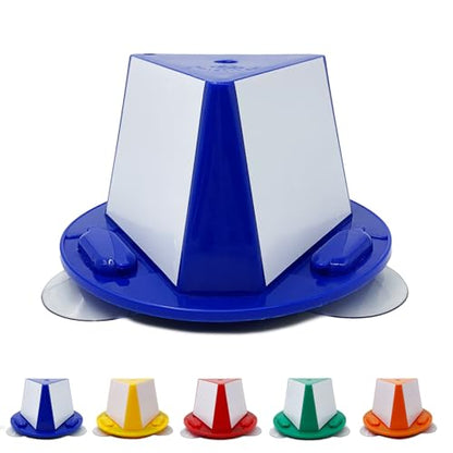 Magnetic Roof Toppers, Suction Cup Car Top Hats, Set of 10 with Dry Erase Panels, Double Adsorption Dual Use Magnetic Car Top Hats