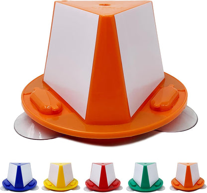 Magnetic Roof Toppers, Suction Cup Car Top Hats, Set of 10 with Dry Erase Panels, Double Adsorption Dual Use Magnetic Car Top Hats