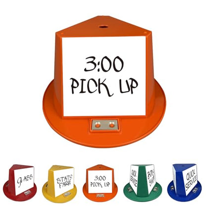 Magnetic Roof Toppers, Magnetic Car Top Hats, Set of 10 with Dry Erase Panels