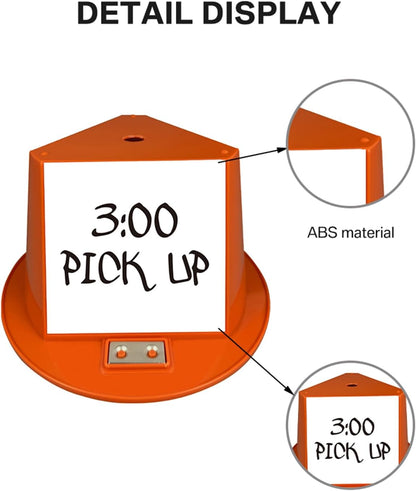 Magnetic Roof Toppers, Magnetic Car Top Hats, Set of 10 with Dry Erase Panels