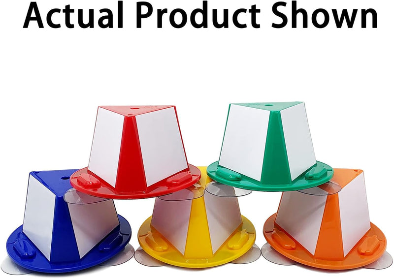 Magnetic Roof Toppers, Suction Cup Car Top Hats, Set of 10 with Dry Erase Panels, Double Adsorption Dual Use Magnetic Car Top Hats