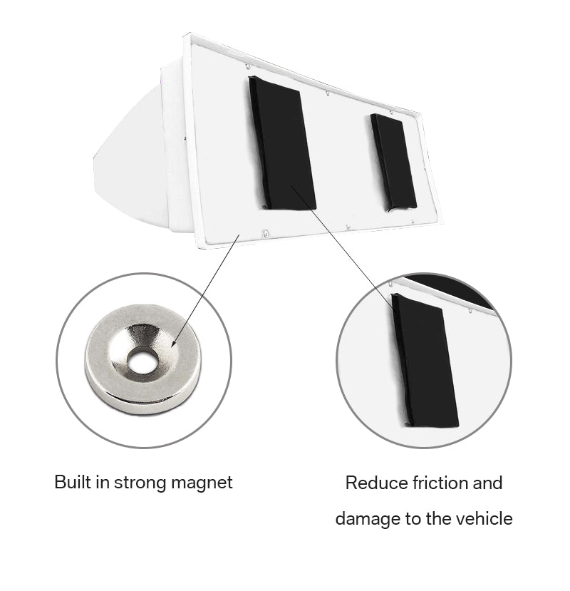 Car Roof Advertising Sign High Visibility Magnetic Cones Car Top Hat