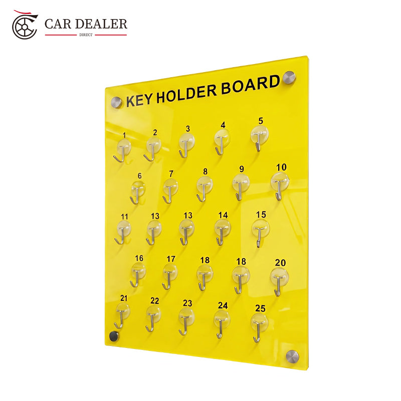 25 Hook PC Key Holder Board for Dealerships & Facilities