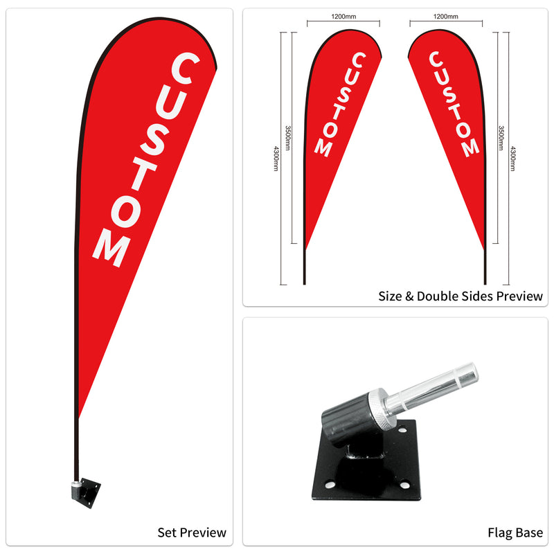 Custom Branded Teardrop Flags Australia