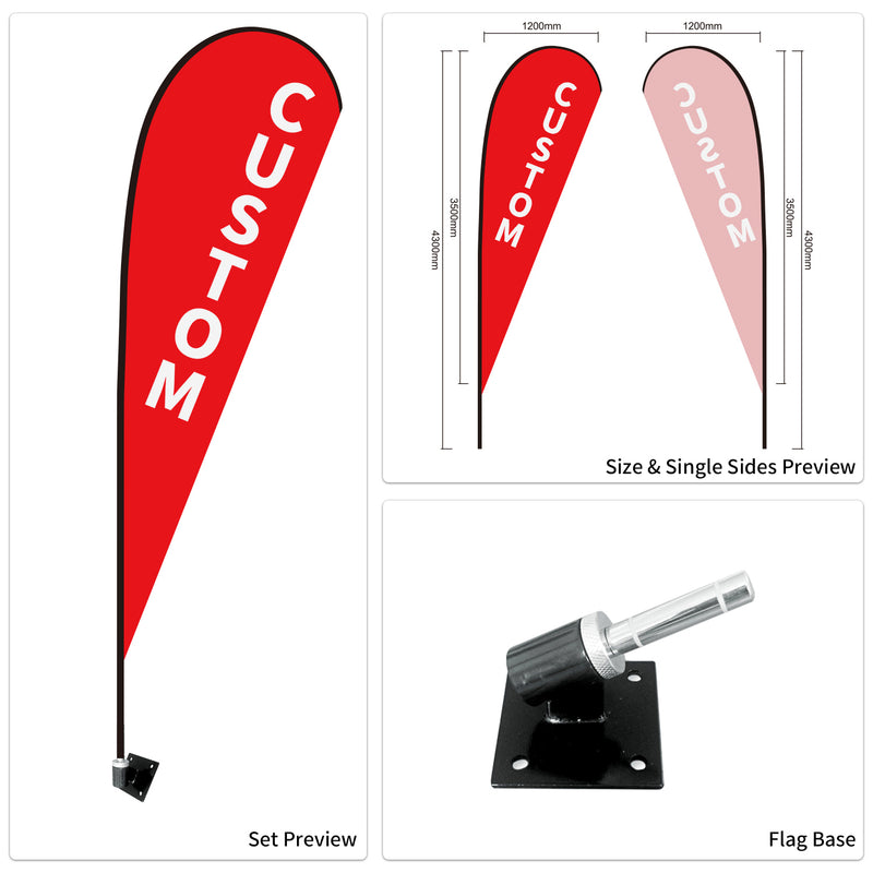 Custom Branded Teardrop Flags Australia