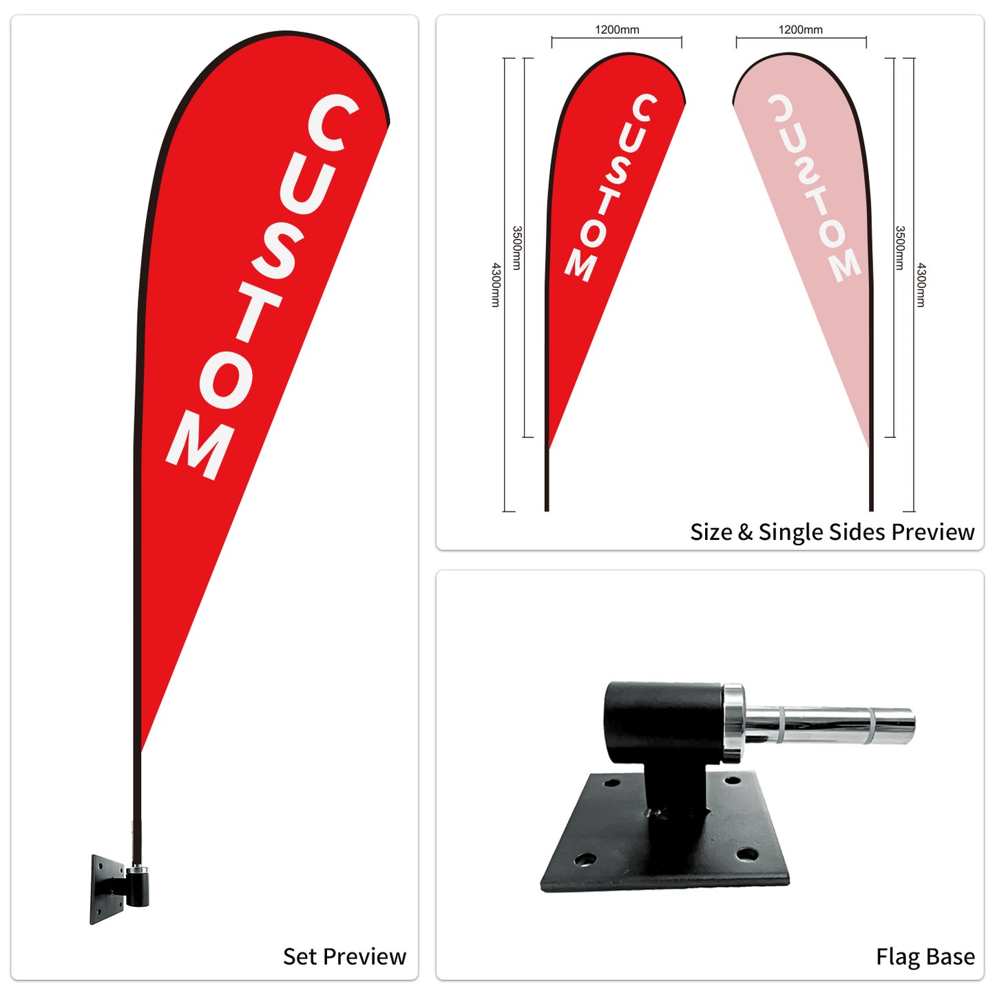Used Car Dealership Tear Drop Flags