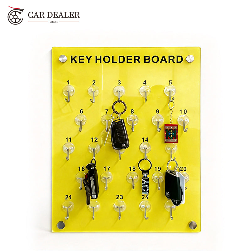 25 Hook PC Key Holder Board for Dealerships & Facilities