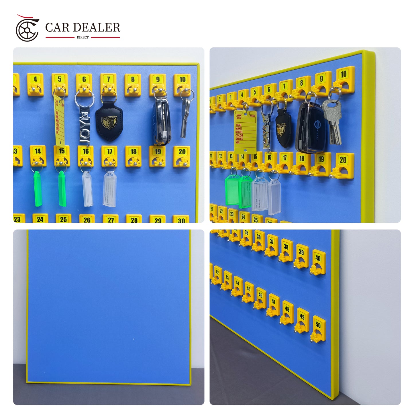 50 Pet-themed Hooks Wooden Car Key Hook Board