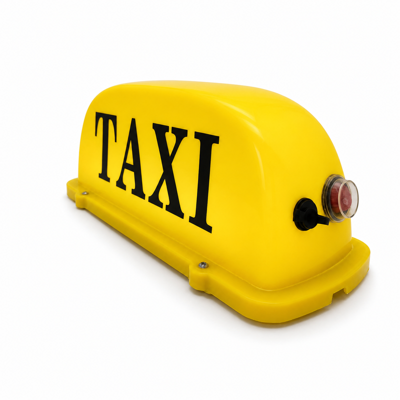 USB Rechargeable Magnetic Taxi Roof Sign – Yellow or White