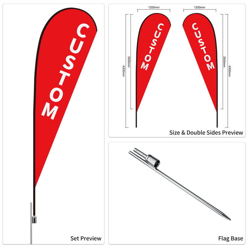 Custom Branded Teardrop Flags Australia