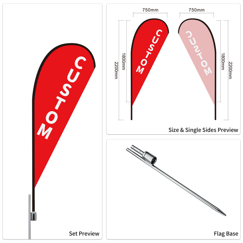 Custom Branded Teardrop Flags Australia
