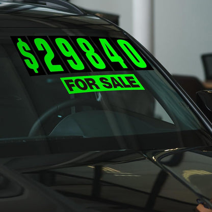 Car Sales Number Decals Front Windshield Pricing Stickers – Australia ...
