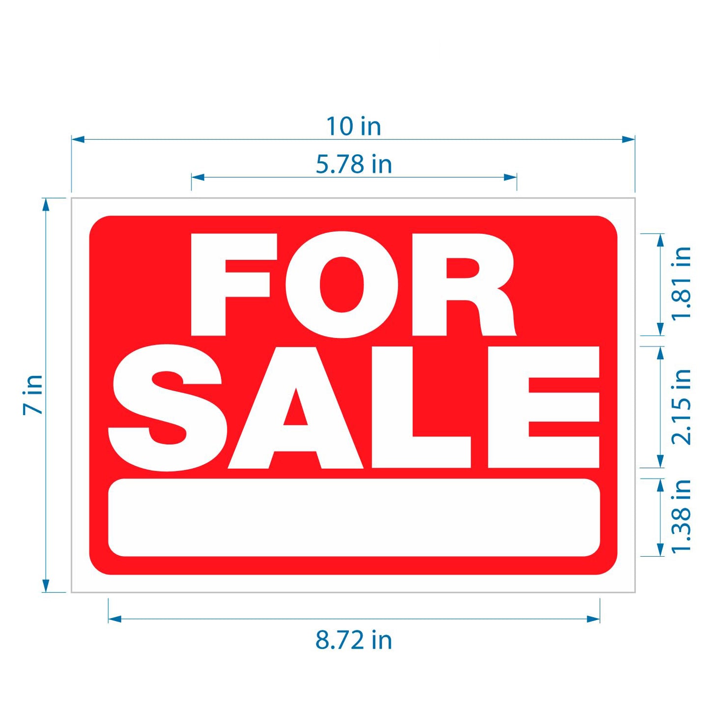 Sale Sign for Car – 50/100PCS 10x7 Inch/25.4x17.8cm Premium Vinyl Decals – Weatherproof Self-Adhesive Stickers