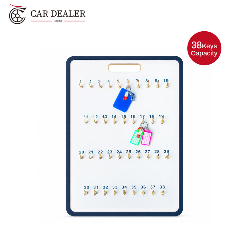 38 Hooks Wooden Car Key Hook Board