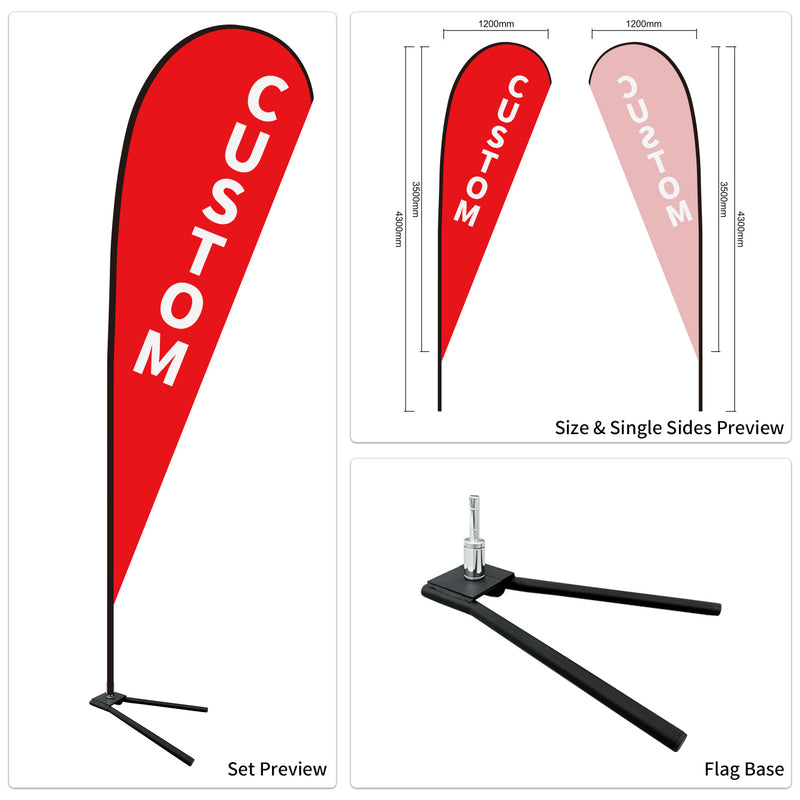 Custom Branded Teardrop Flags Australia