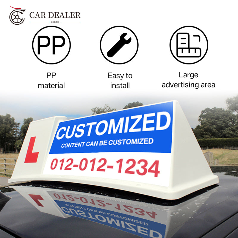 L72 Car Roof Advertising Sign High Visibility Magnetic Cones Car Top Hat