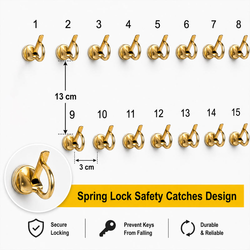 38 Hooks Wooden Car Key Hook Board