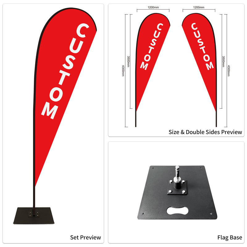 Custom Branded Teardrop Flags Australia