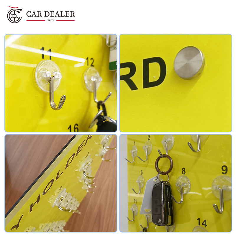 25 Hook PC Key Holder Board for Dealerships & Facilities