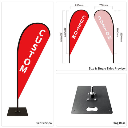 Used Car Dealership Tear Drop Flags