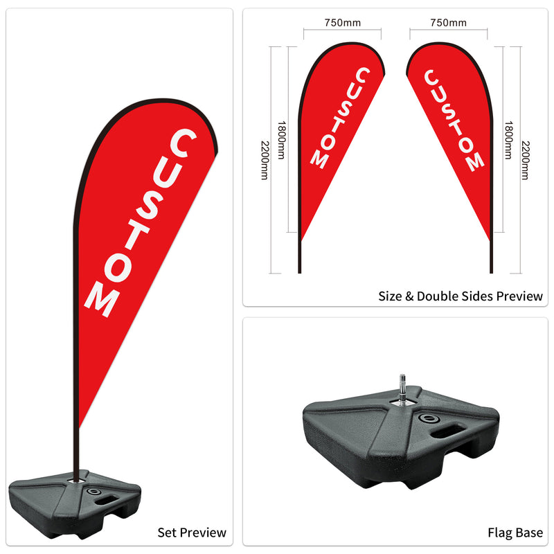 Custom Branded Teardrop Flags Australia