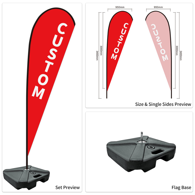 Custom Branded Teardrop Flags Australia