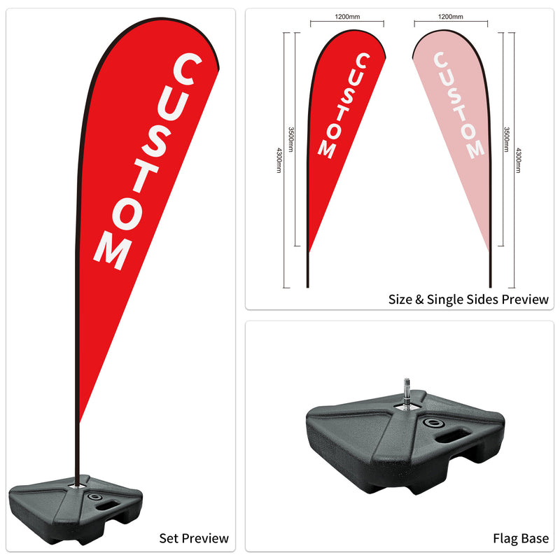 Custom Branded Teardrop Flags Australia