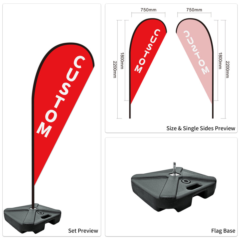Custom Branded Teardrop Flags Australia