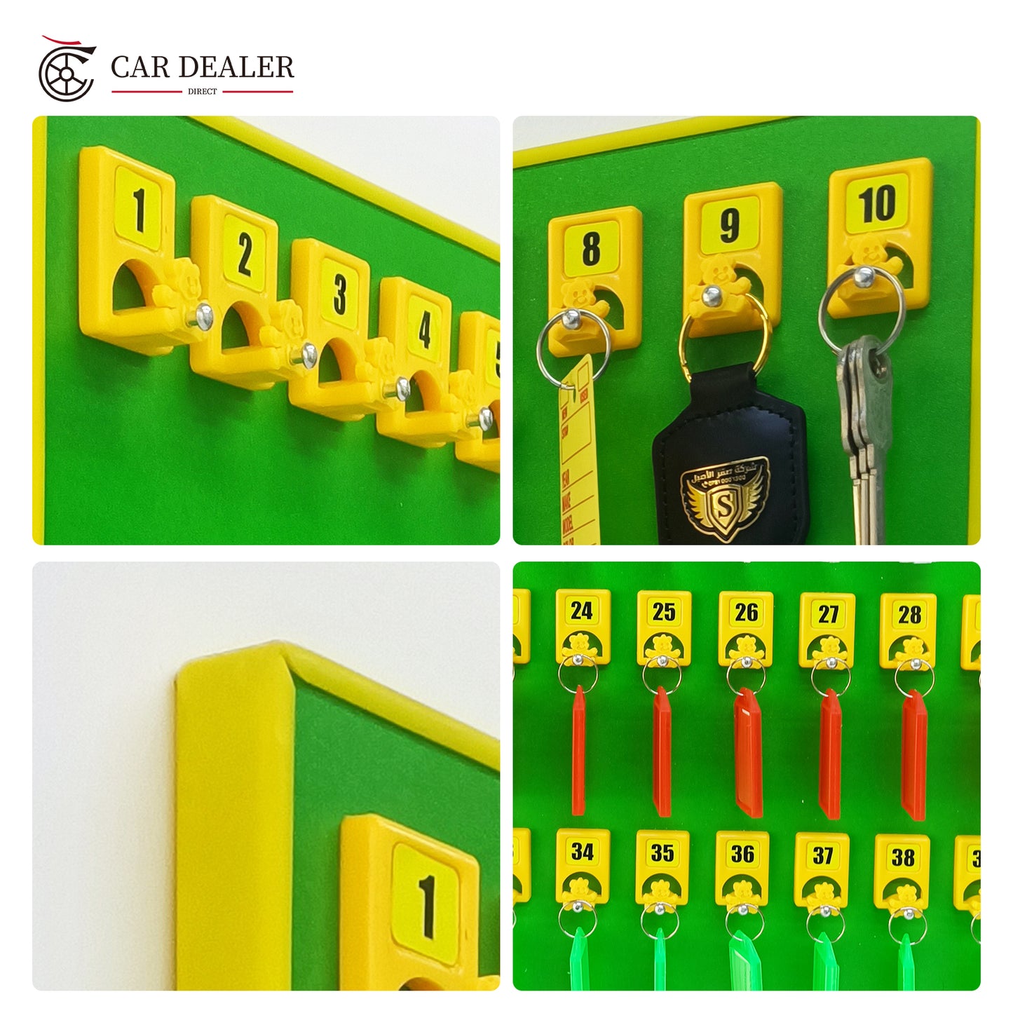 50 Pet-themed Hooks Wooden Car Key Hook Board