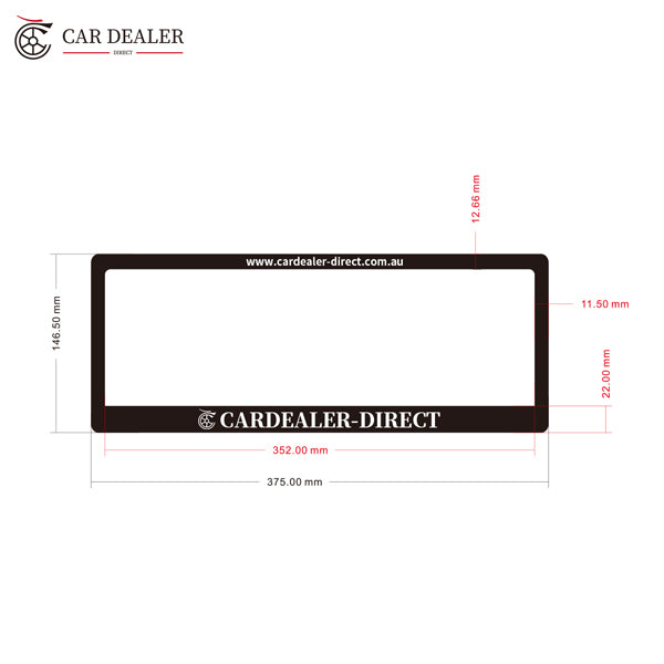 Custom Number Plate Frames for Australian Dealerships