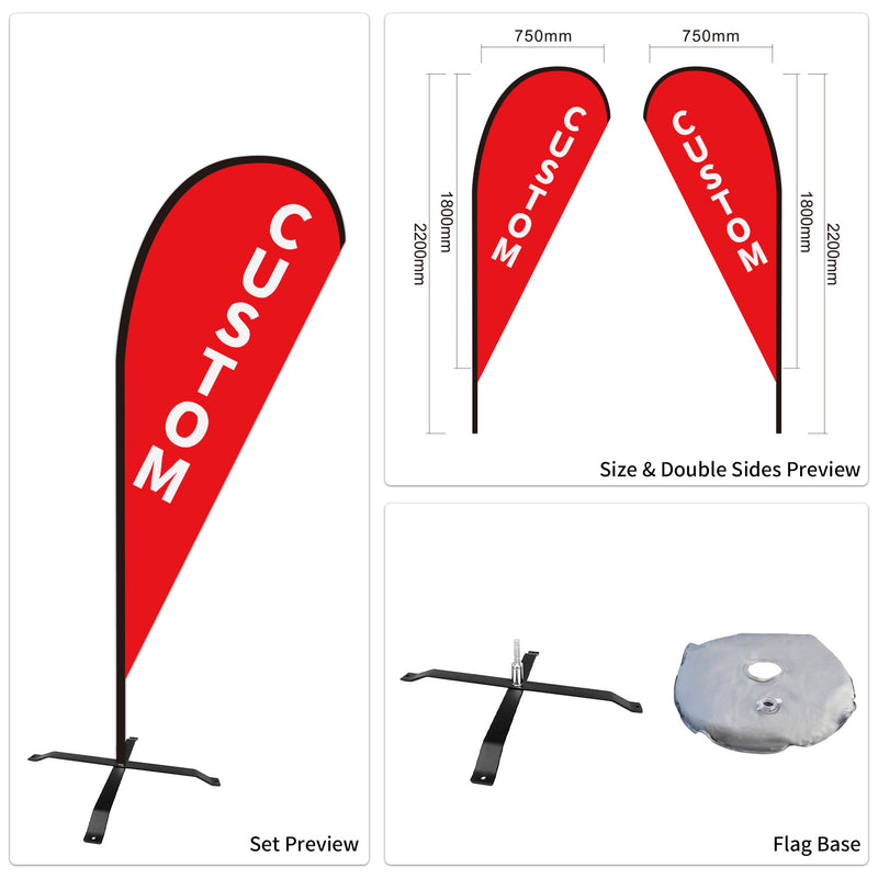 Custom Branded Teardrop Flags Australia