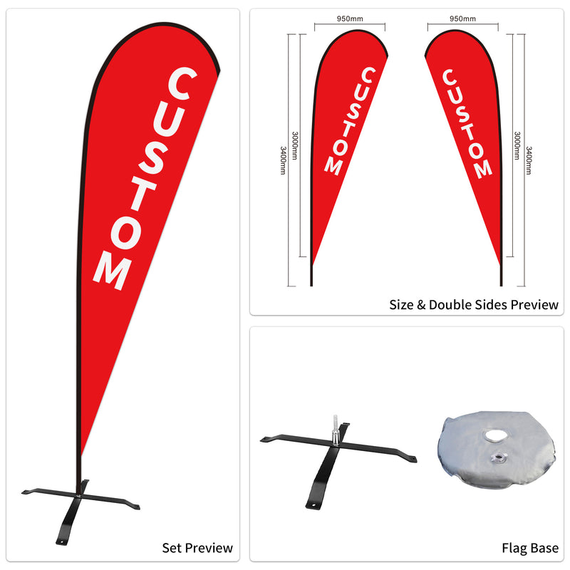 Custom Branded Teardrop Flags Australia