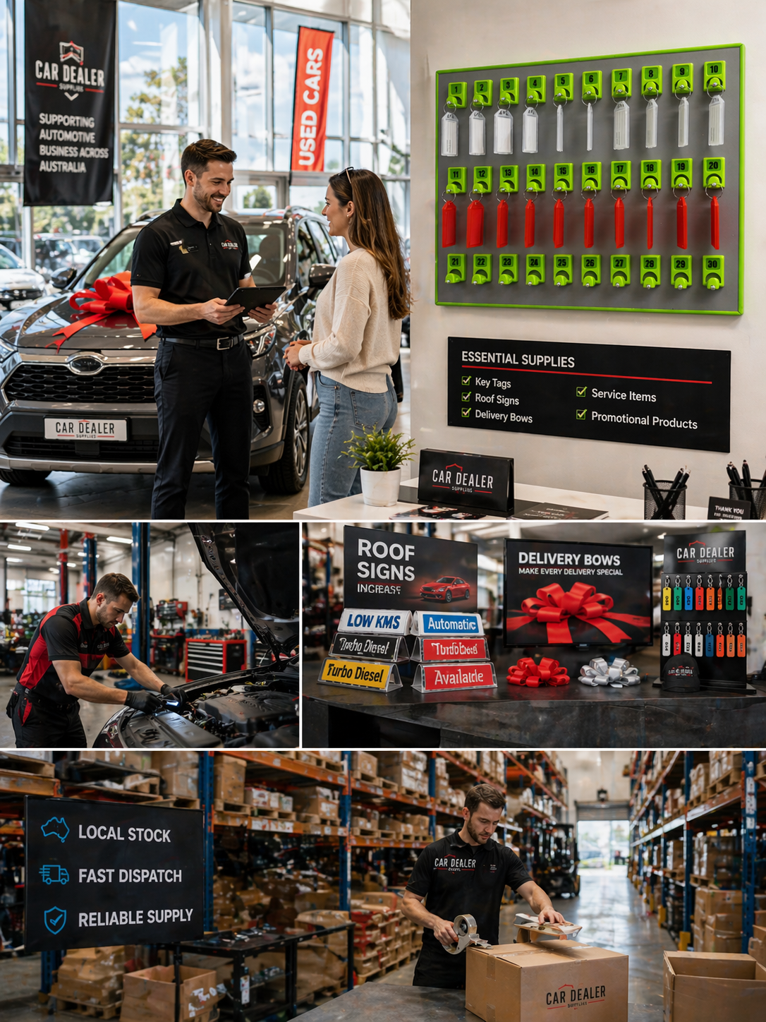 Automotive business supply and warehouse support