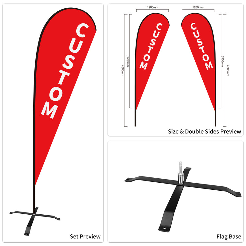 Custom Branded Teardrop Flags Australia