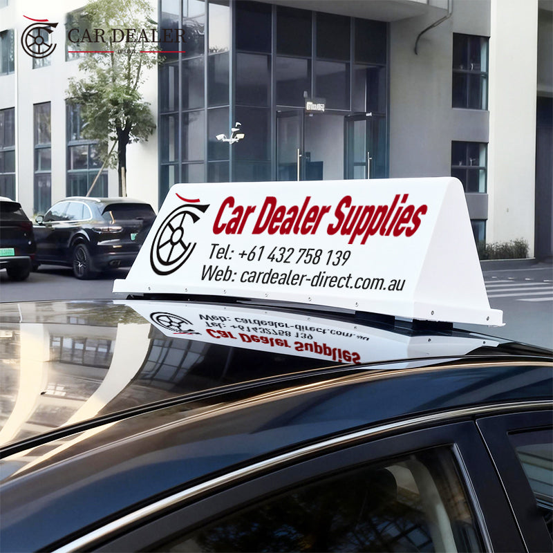 L72 II Custom Branded Magnetic Car Roof Advertising Sign Australia